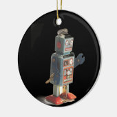 Retro Speelgoed Robot Keramisch Ornament (Links)