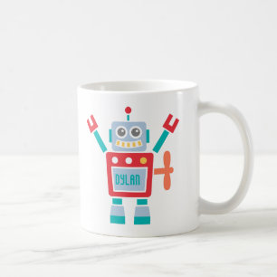 Retro Speelgoed Robot Voor Kinderen Koffiemok
