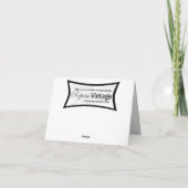 Retro Speld van Kerstmis omhoog Feestdagen Kaart (Achterkant)