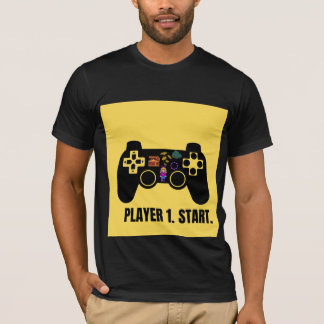 Retro Speler 1 Start Gaming Controller T-shirt
