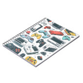 Retro spellen notitieboek (Linkerzijde)