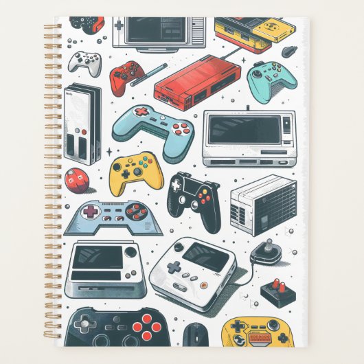 Retro spellen planner (Voorkant)
