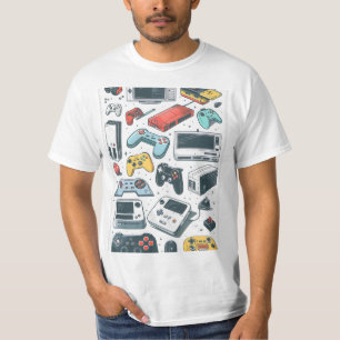 Retro spellen t-shirt