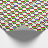 Retro Spelmarmerpatroon Cadeaupapier (Hoek)