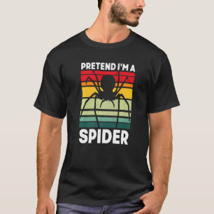 Retro Spider Arachnophile Spider Web Arachnis T-shirt