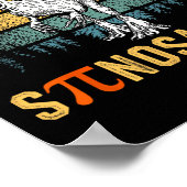 Retro Spinosaurus Happy Pi Day Poster (Hoek)