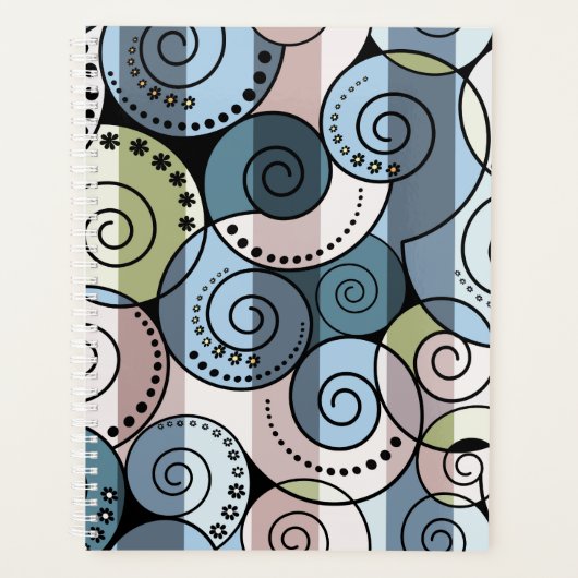 Retro, spiraal planner (Voorkant)