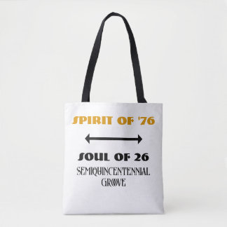 Retro Spirit van '76 Ziel van '26 Boodschappentas Draagtas