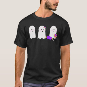 Retro spookachtige geest herfst Halloween T-shirt