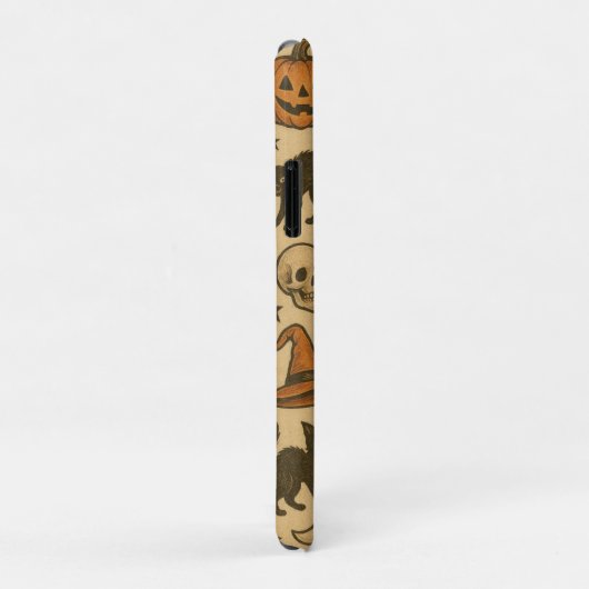 Retro Spooky iconen op Cream Achtergrond Case-Mate iPhone Case (Achterkant/rechts)