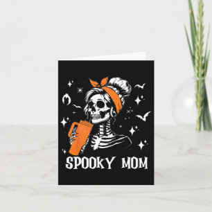 Retro Spooky Mom Halloween Kostuum Vrouwen Spooky Kaart