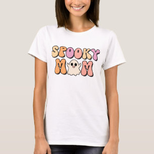 Retro Spooky Mom Matching Familie T-shirt