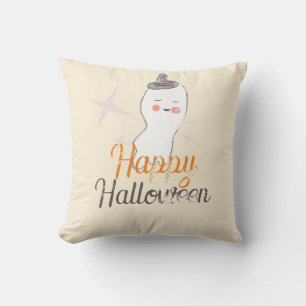 Retro spooky tekening Halloween ontwerp Kussen