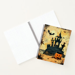 Retro Spooky Zomer Gothic Halloween Strand Notitieboek