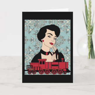 Retro  spoorweg kaart