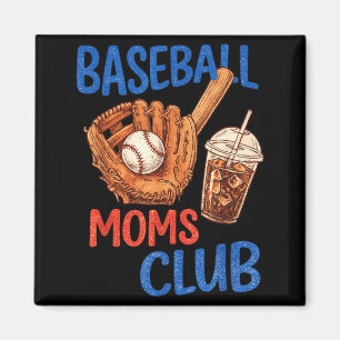 Retro Sport Drip Meme Honkbal Moeder Club Magneet