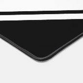 Retro Sporty Deep Red Black White Racing Stripes (Coin)