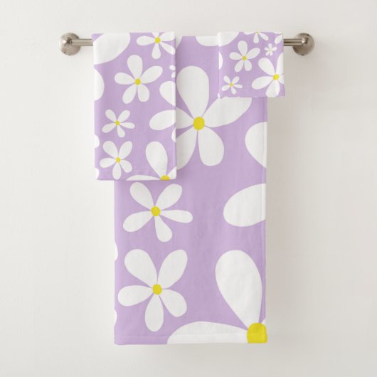Retro Spring Daisies #1 #decor #art Bad Handdoek (Insitu)