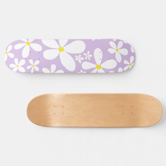Retro Spring Daisies #1 #decor #art Skateboard (Horizontaal)