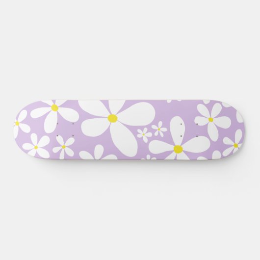 Retro Spring Daisies #1 #decor #art Skateboard (Horizontaal)