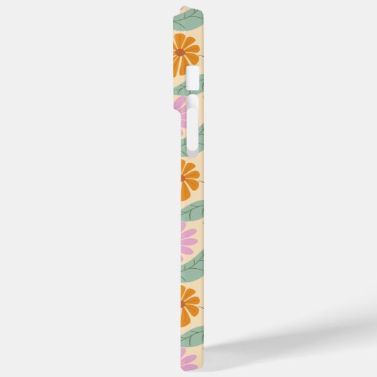 Retro spring flowers Case-Mate iPhone case (Achterkant / Links)