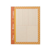 Retro Spring Hand Drawn Sunshine Plan and Dream Notitieblok (Gedraaid)