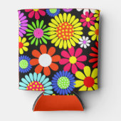 Retro spring hippie flower power blikjeskoeler (Voorkant)