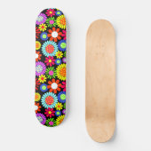 Retro spring hippie flower power skateboard (Voorkant)