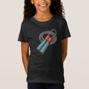Retro Springtouw – Vintage 80s Meisjes T-Shirt