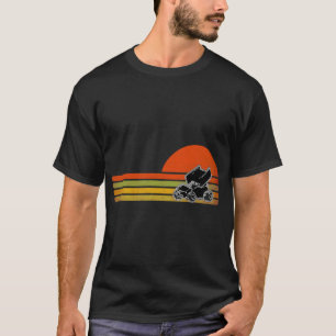 Retro  Sprint Car Dirt Track Racing Distres T-shirt