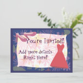 Retro Spunky Gal Kaart (Staand voorkant)