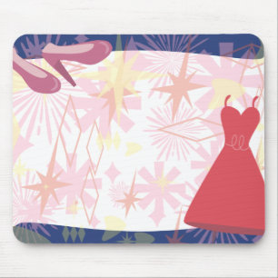Retro Spunky Gal Retro Art Muismat