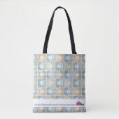 Retro Square Museum LA Canvas tas (Voorkant)