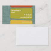 Retro Squared - Stijl 6 Visitekaartje (Voorkant / Achterkant)