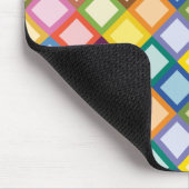 Retro Squares Bright Mousepad Muismat (Hoek)