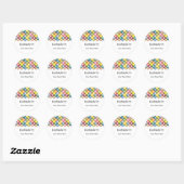 Retro Squares Bright Sticker (Vel)