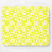 Retro Squares - Geel op wit Muismat (Voorkant)