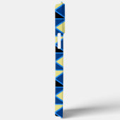 Retro Squares Modern Geometric Pattern Case-Mate iPhone Case (Achterkant / Rechts)
