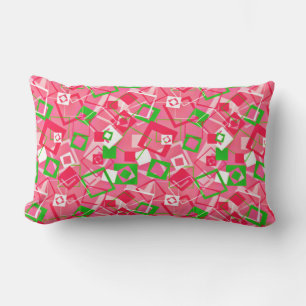 Retro Squares Patroon Buitenkussen