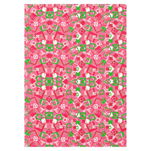 Retro Squares Patroon Tafelkleed (Voorkant)
