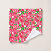 Retro Squares Pattern (Gant de toilette)