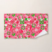 Retro Squares Pattern (Serviette à main)