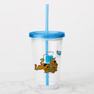 Retro Squares Scooby-Doo Lying Down Acryl Drinkbeker