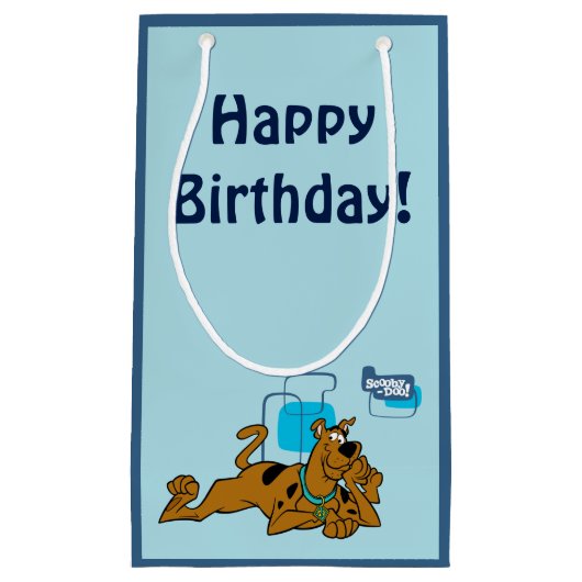 Retro Squares Scooby-Doo neer Klein Cadeauzakje (Voorkant)