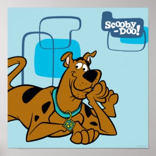 Retro Squares Scooby-Doo neer Poster
