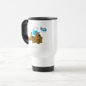 Retro Squares Scooby-Doo neer Reisbeker (Voorkant links)