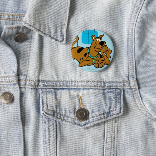 Retro Squares Scooby-Doo neer Ronde Button 5,7 Cm (In situ)