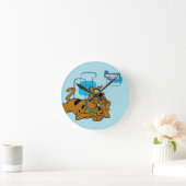 Retro Squares Scooby-Doo neer Ronde Klok (Huis)