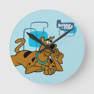 Retro Squares Scooby-Doo neer Ronde Klok