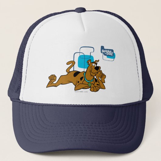 Retro Squares Scooby-Doo neer Trucker Pet (Voorkant)